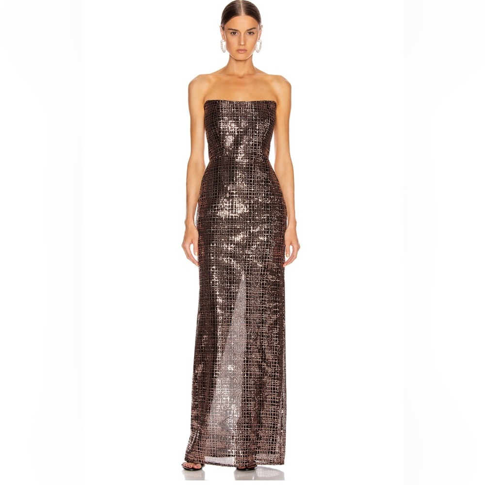 MICHELLE MASON, Corset Gown in Shell, size 6